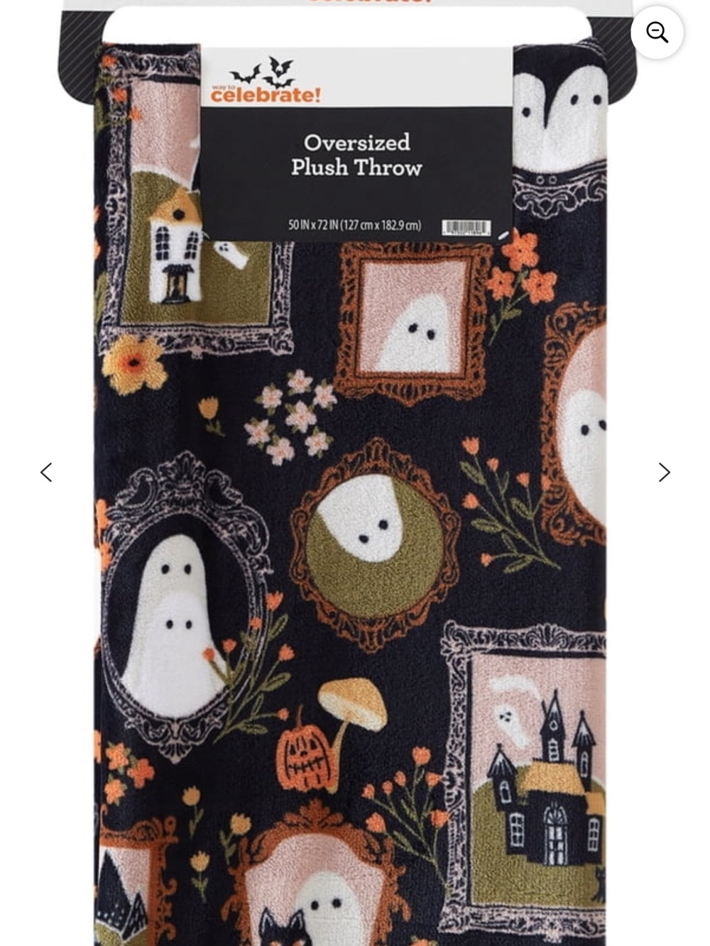 Halloween Ghosts Oversized Plush Throw Blanket 50x72”